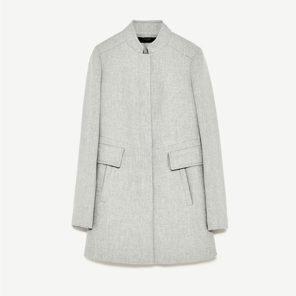 Zara Women’s Small Outerwear Jacket Light Grey